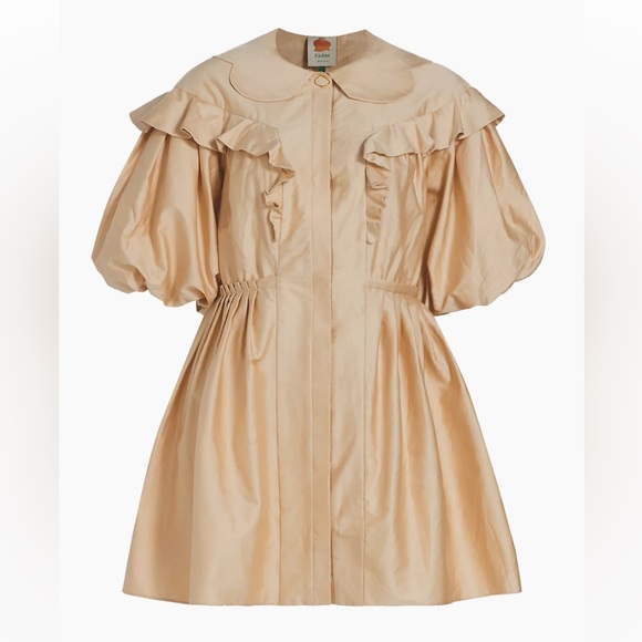 Farm Rio Ruffle Puff-Sleeve Mini Dress - Picture 7 of 12